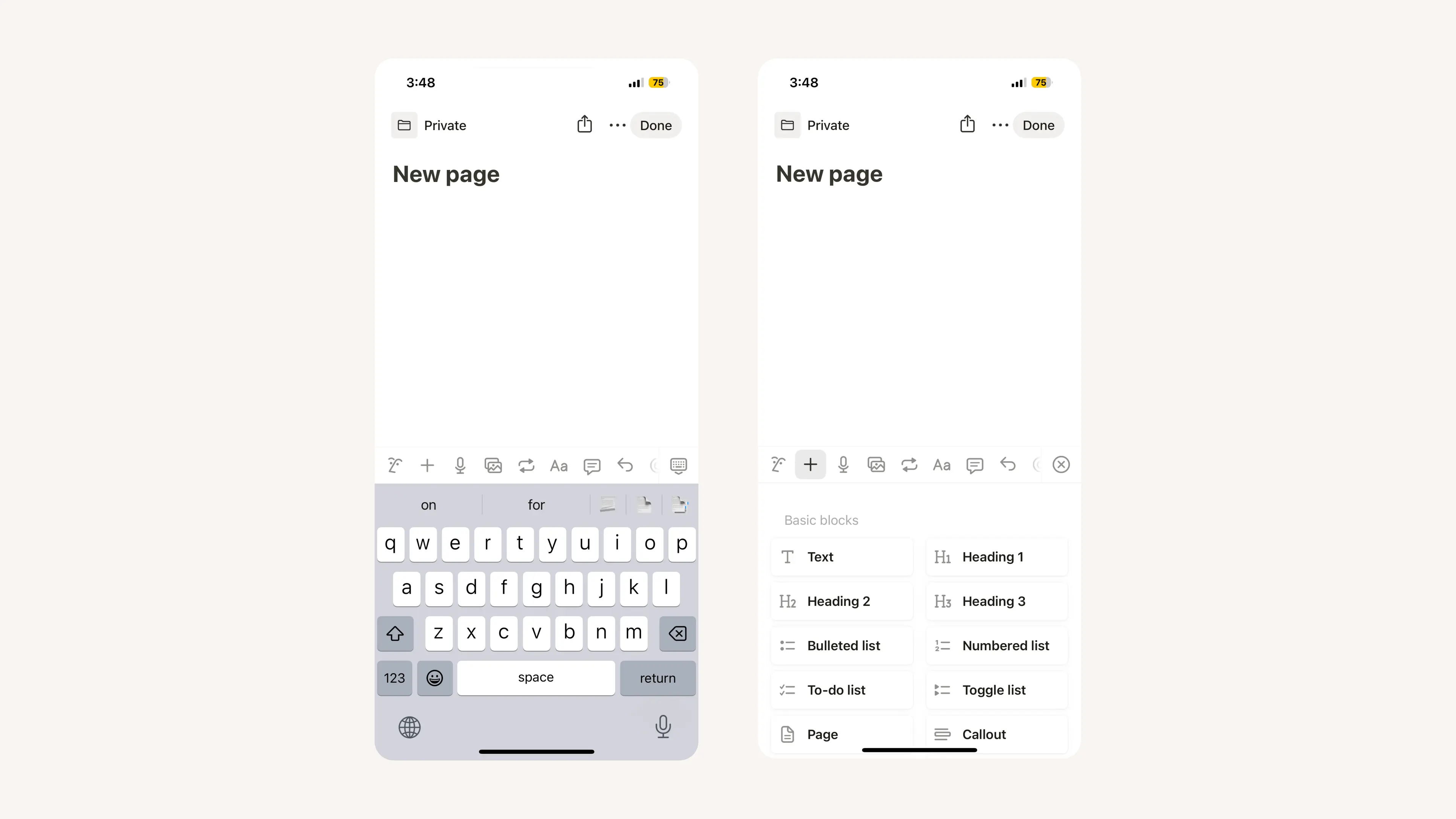 Ădition sur mobile