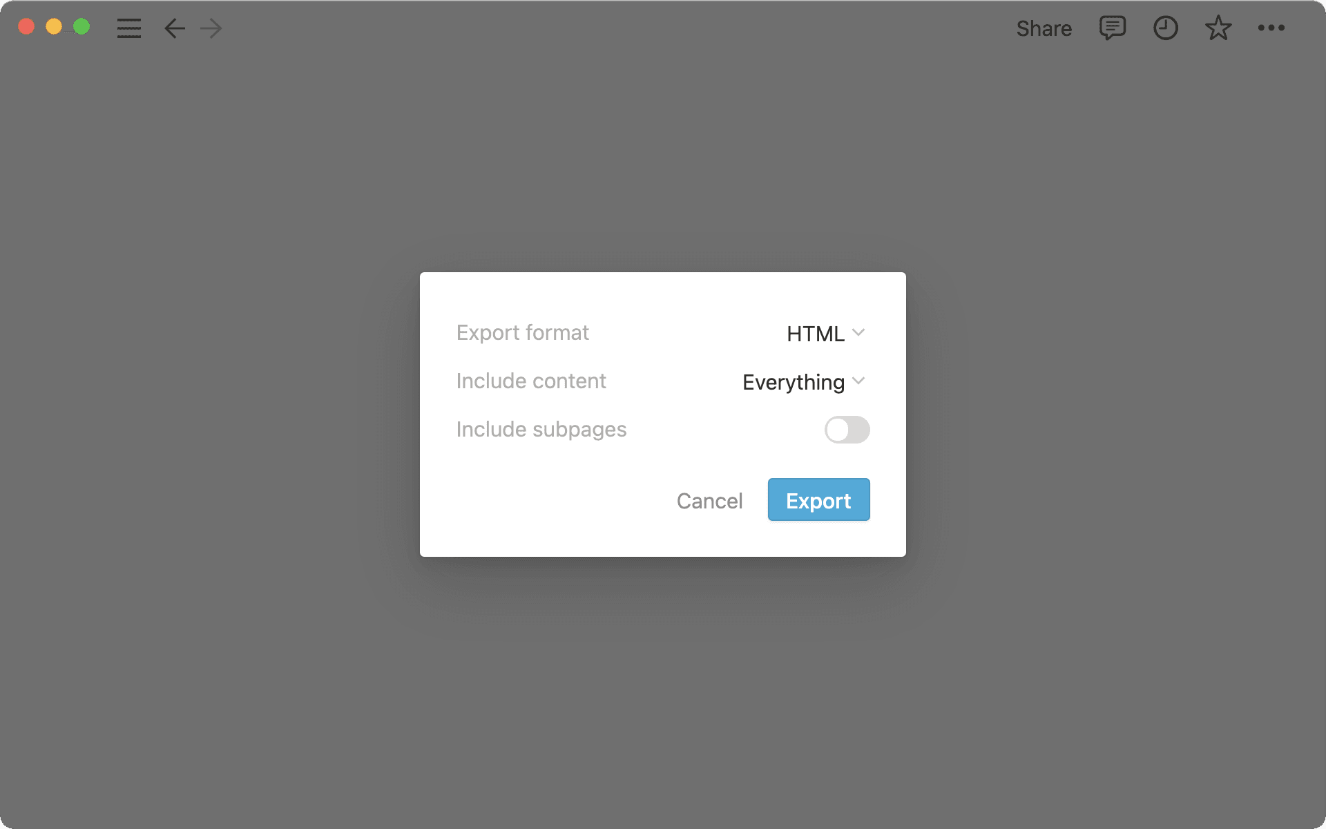 Exporter au format HTML