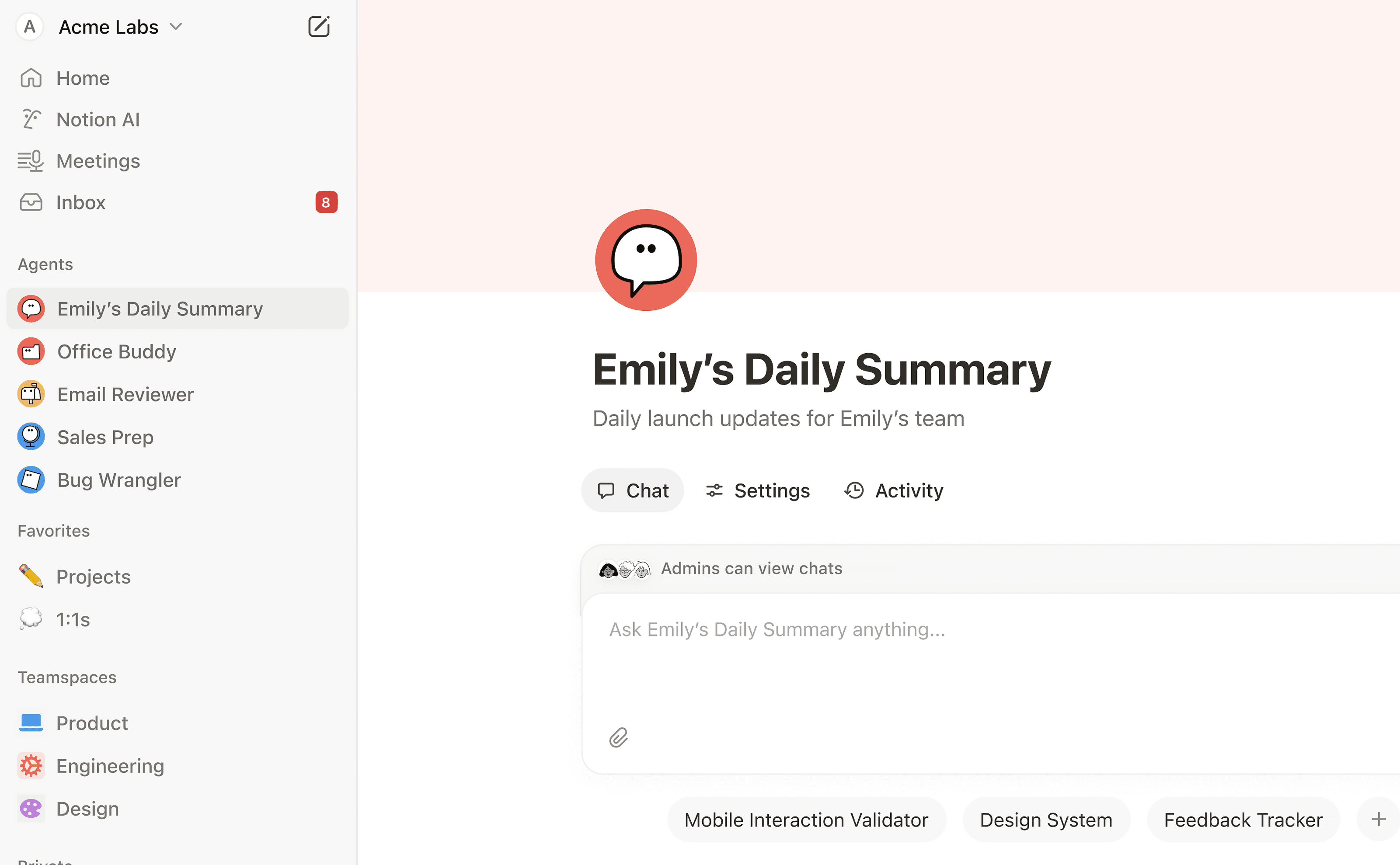 Wiki d’entreprise Acme Inc
