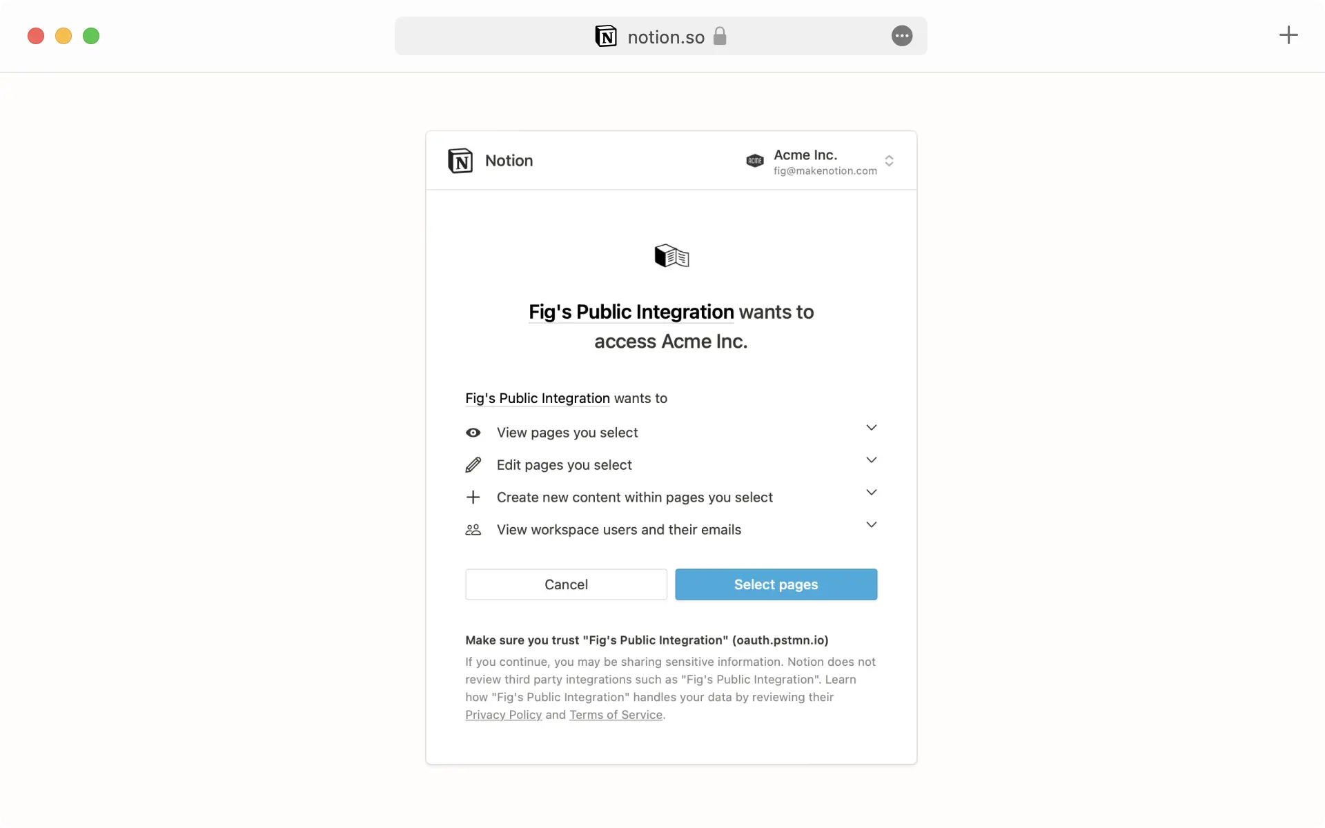 Ajouter et gérer des intégrations - OAuth