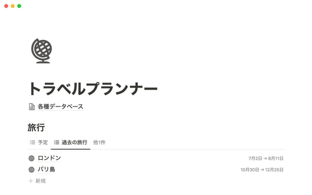 トラベルプランナー