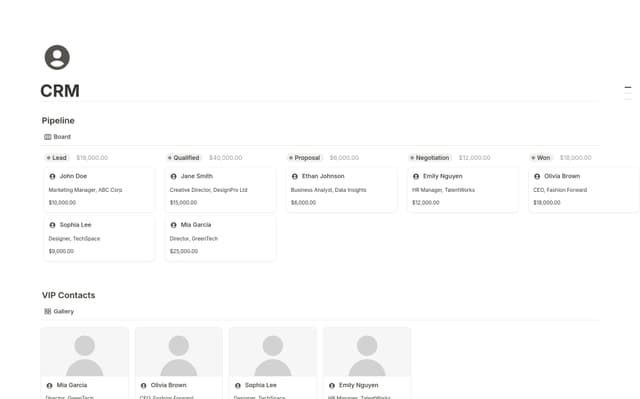 CRM Tracker