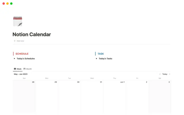 Notion Calendar