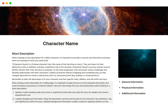 Original Character Wiki
