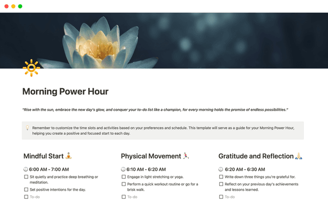 Morning Power Hour
