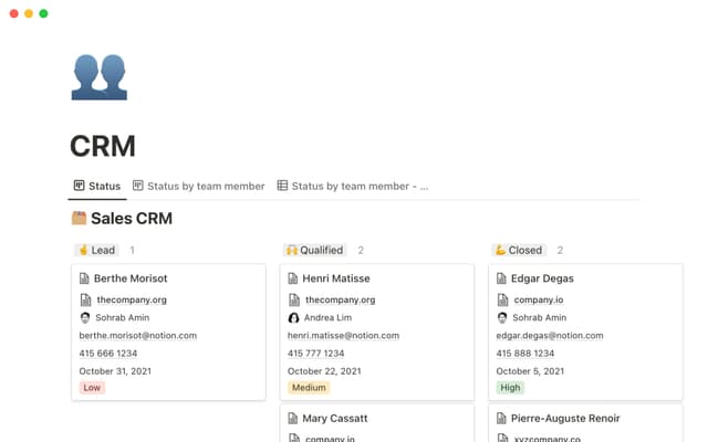 Hotswap's CRM