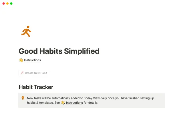 Good Habits Simplified
