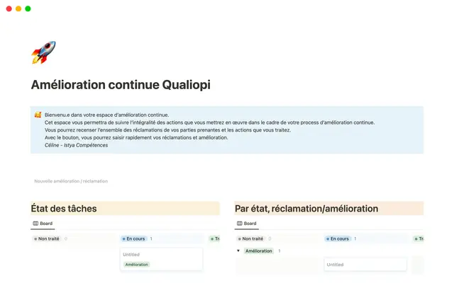 Amélioration continue Qualiopi