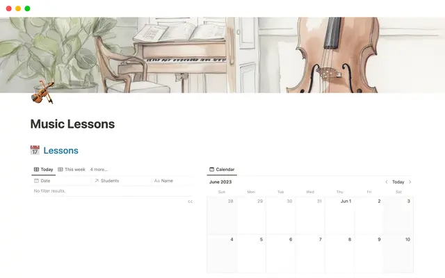 Music lessons