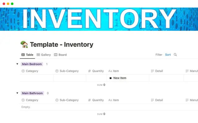 Household Inventory