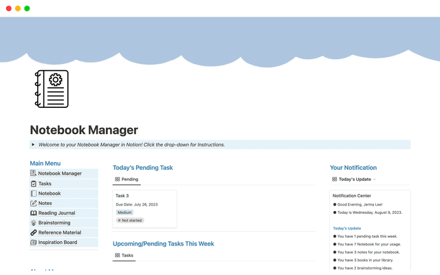 Notebook Manager