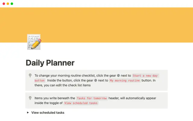 Daily Planner and Journal