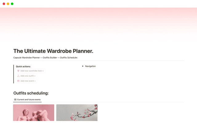 The Ultimate Wardrobe Planner