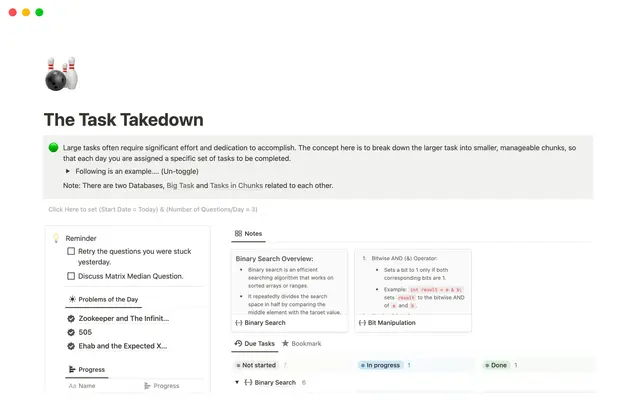 The Task Takedown