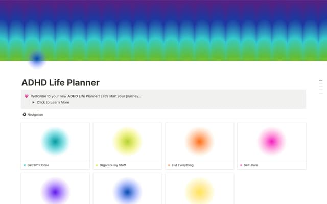 ADHD Focus Planner
