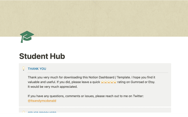 Student Planner Hub