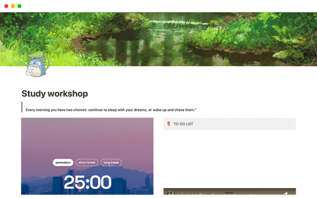 Study workshop