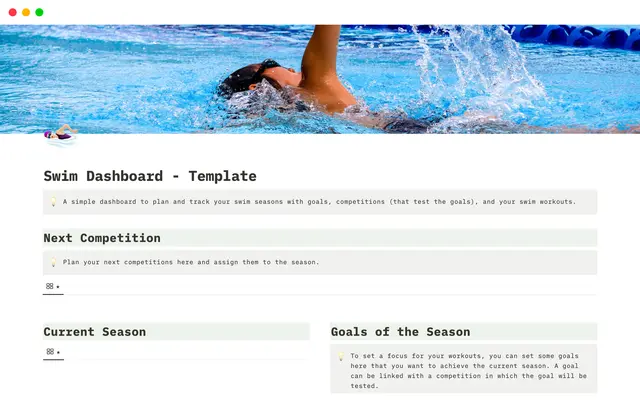 Swim Dashboard