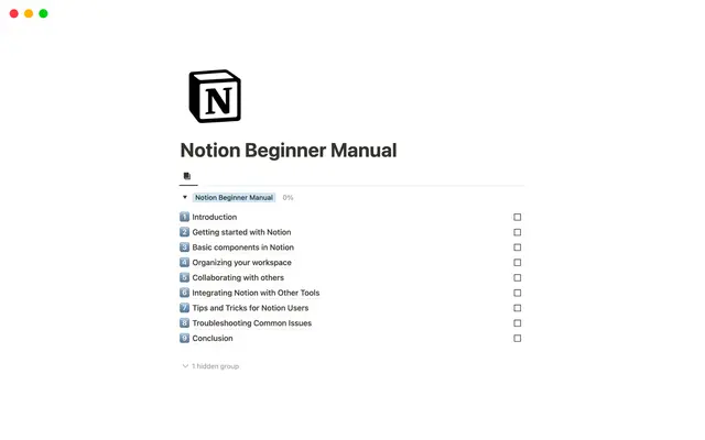 Beginner Manual